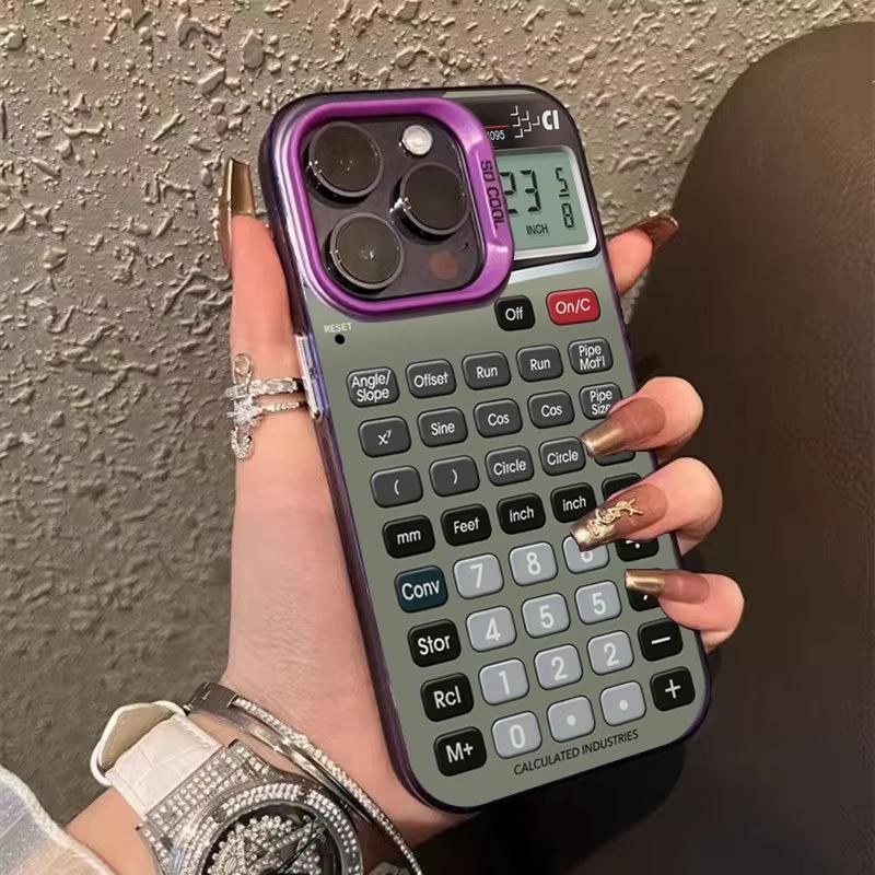 Unique Funny Stylish Calculator Pattern Phone Case For IPhone 17 16 15 Plus 14 Pro Max 13 12 11 Shockproof Back Anti-drop Cover