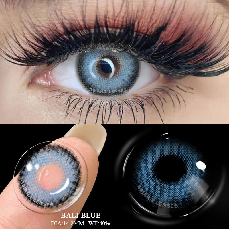 AMARA Color Contact Lenses For Eyes Brown Color Lens Eyes Colored Contacts Lenses Colored 2pcs Yearly Makeup Beauty Pupil