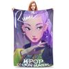 K pop Demon Hunters Blanket Quality Soft Warm  Throw Blanket Winter Kids Living Room Aesthetic Bedspread