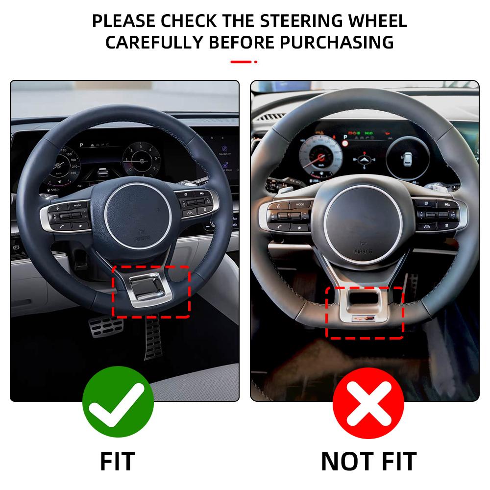 Für Kia Sportage NQ5 2026 2026 2026 Lenkrad-Panel-Rahmenabdeckung Dekorationsaufkleber Karbonfaser-Verkleidung Innenraumzubehör