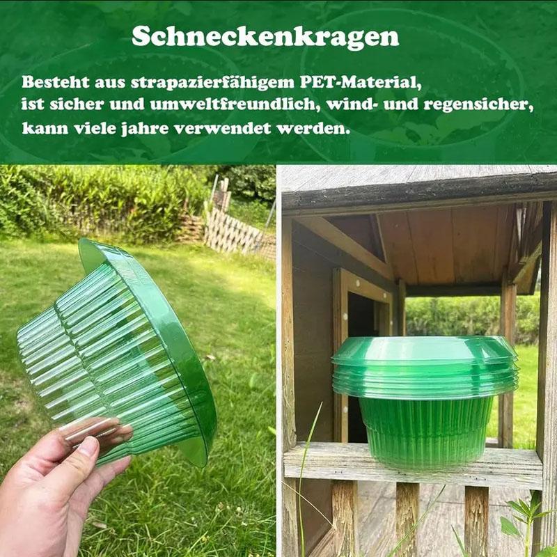 6/12Pcs Vegetable Protective Covers Green Garden Cloches Plastic Plant Protection Collars for Indoor Outdoor Garden Supplies