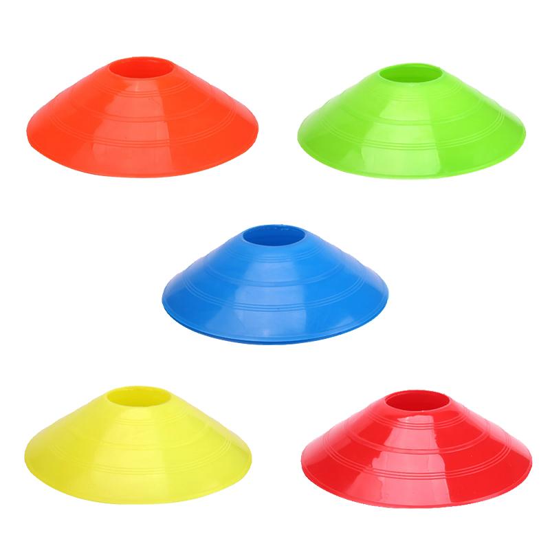 Kid 10Pcs Soccer Disc Cones Set Soccer Pro Agility Discs Dish Sport Space Cones Football Sensory Training Equipment Ball Boy Toy