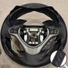 Hand-stitched Perforated Non-slip Microfiber Leather Steering Wheel Cover For Honda Spirior OId Accord 2009-2013 Car Accessories