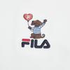 FILA Original Embroidered Dog Slim Fit Short Sleeve T-Shirt Women tops F61W629108F-WT