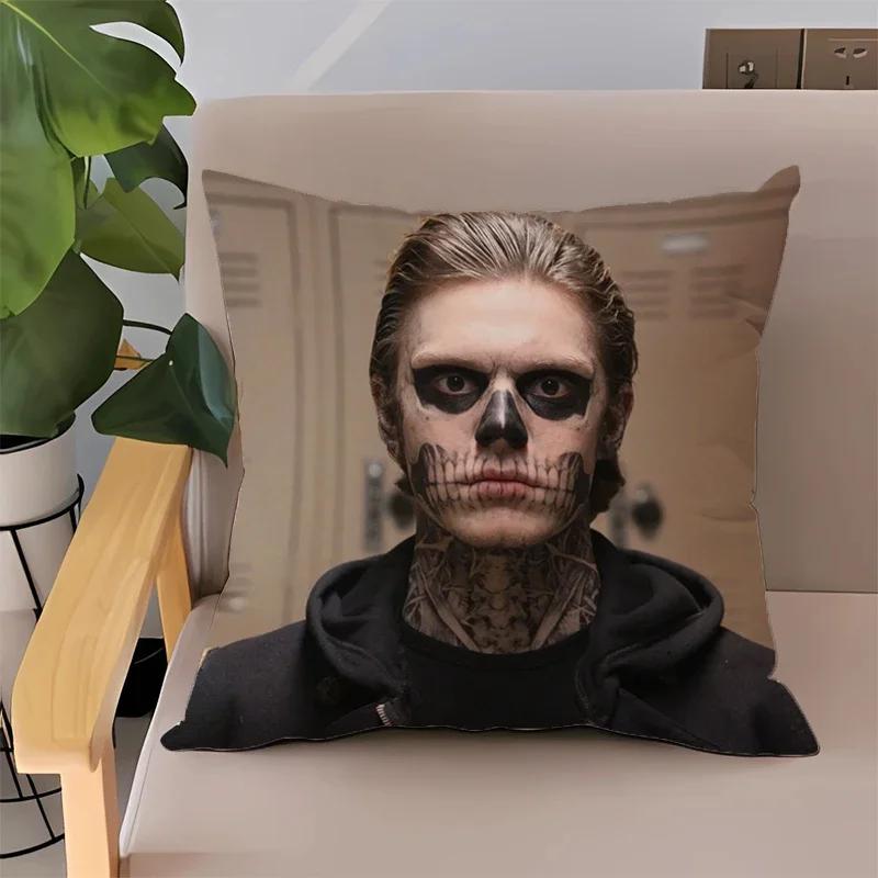 Pillowcases Evan Peters Cushion Cover 45x45cm 35x35cm Sofa Cushions Couch Pillows for Bedroom Home Decor Pillow Case