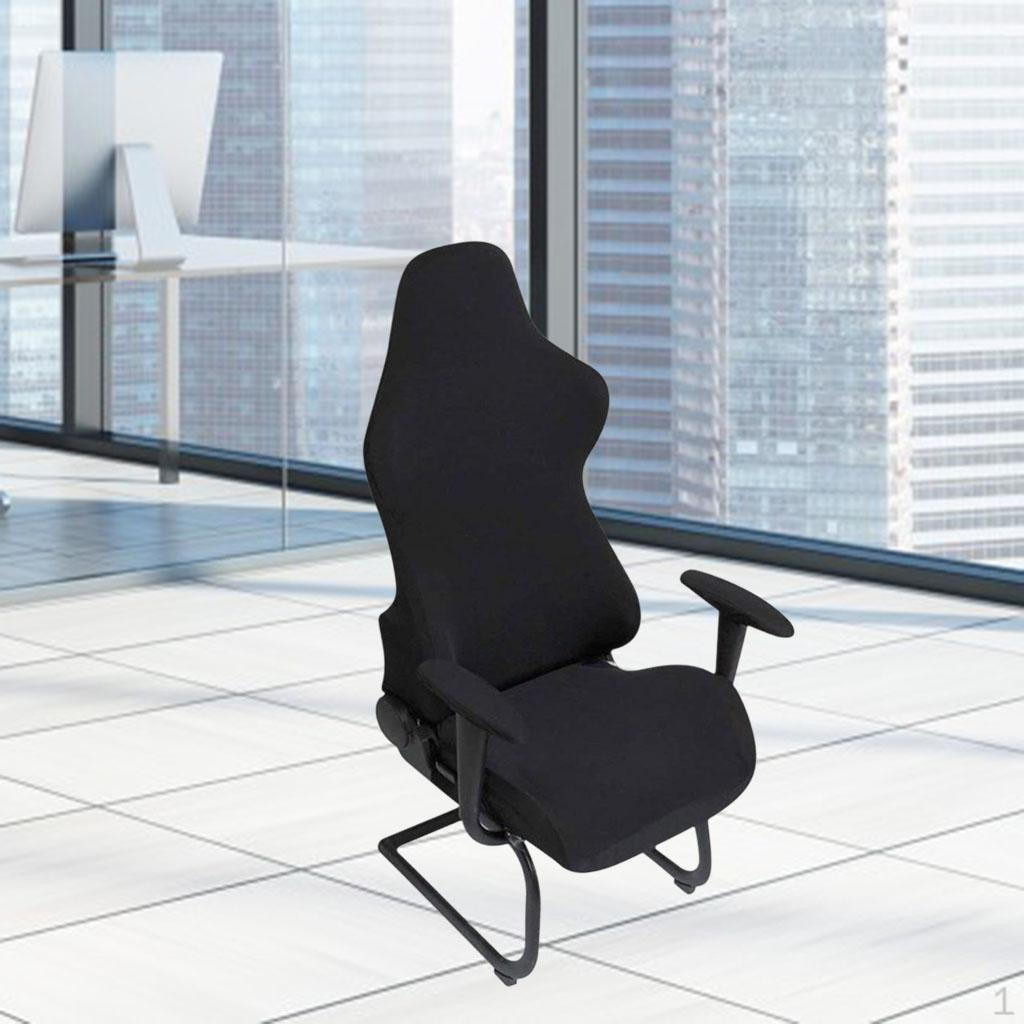 

Игровой чехол универсальный пылезащитный однотонный эргономичный мягкий подлокотник для вращающегося компьютера black