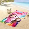 Asciugamano da Spiaggia con Stampa Arcobaleno Ruby, Asciugamano Grande Morbido Asciugatura Rapida per Spiaggia Campeggio Nuoto