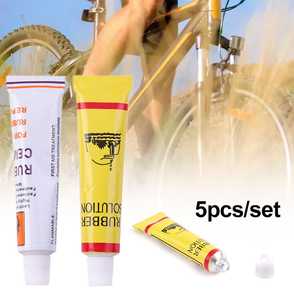 5Pcs Tire Repair Glue For Bicycle Motorcycle Tires Adhesive Tools Tube Cycling Repair Puncture U5S9