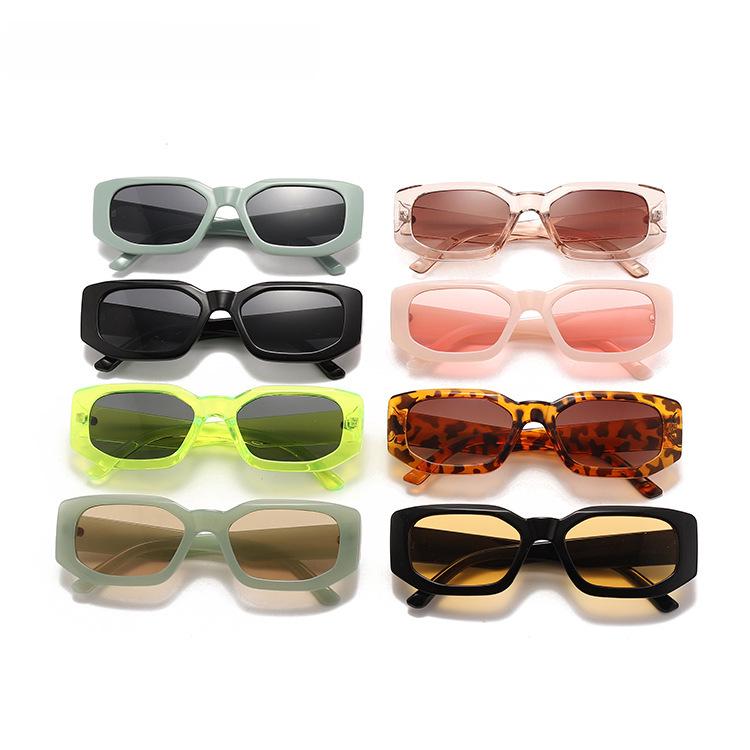 "2022 Retro Square Frame Sunglasses, Unisex Fashion Street Style with UV Protection"