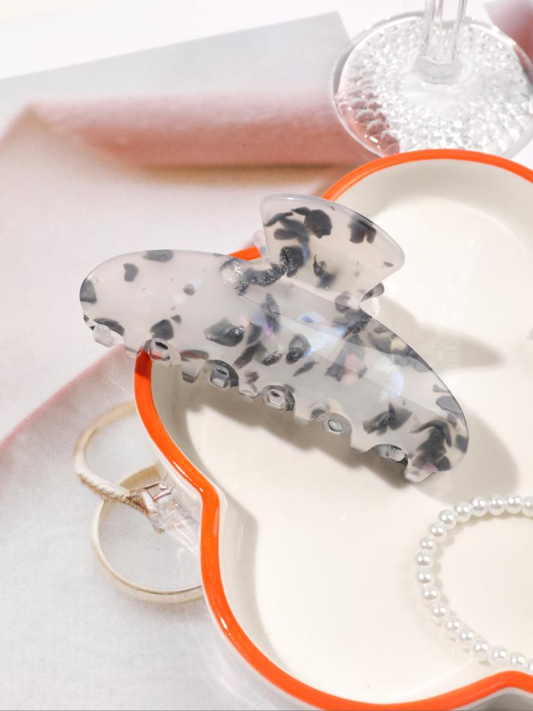High Quality Acetate Arc Hair Claw,Medium Barrettes For Women Elegant Hairpin Shark Clip Glitter Hair Clips Headdress