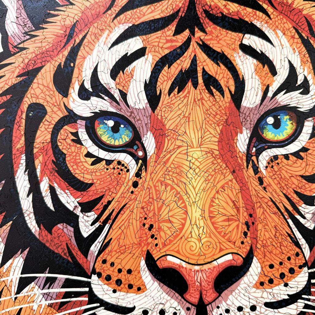 Wooden Puzzle Wild Tiger Large XXL Puzzle Gift For Adults 470