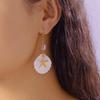 Handmade Bohemia Starfish Shell Dangle Earrings for Women Girls Exquisite Crystal Metal Ear Hook Earrings Fashion Jewelry Gift