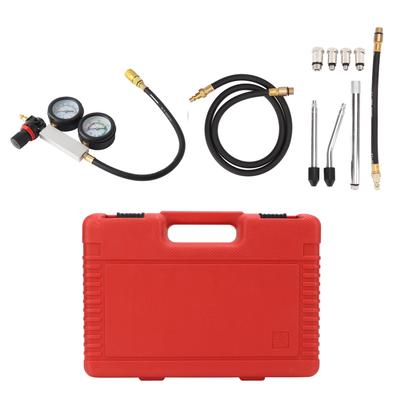 Cylinder Leak Down Tester Gasoline Engine Compression Dual Gauge Detecting Tool for Pressure Check