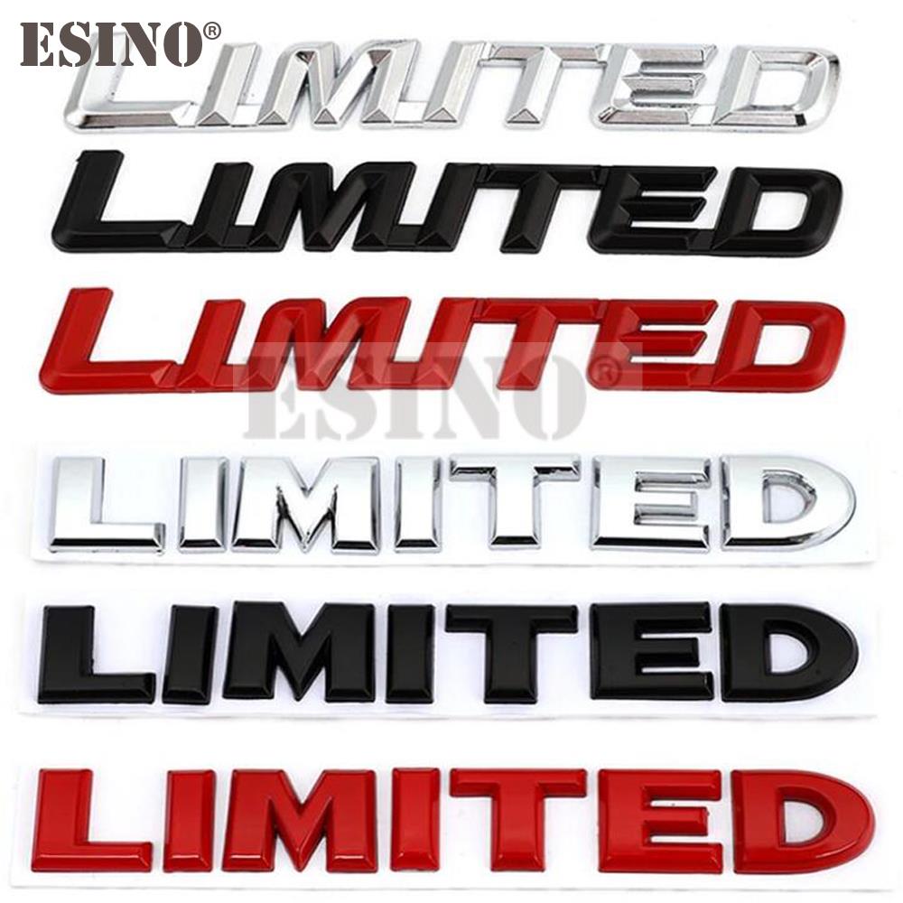 New Car Styling 3D Metal Chrome Zinc Alloy Emblem Badge Limited Edition Trunk Body Sticker Decal Fender Emblem Auto Accessory
