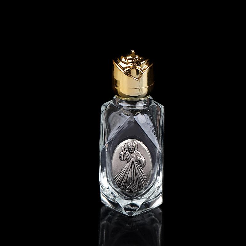 1 Stück tragbare katholische Weihwasserflasche Goldene christliche Jungfrau Skulptur Flasche Weihwasserflasche zur Aufbewahrung von Weihwasser