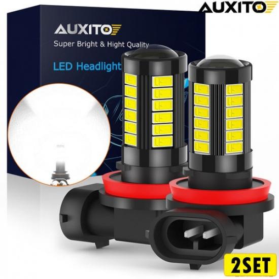 4x H16 H11 H8 Fog LED Light Driving 6000K Super Bright 2000LM Bulbs Error Free V