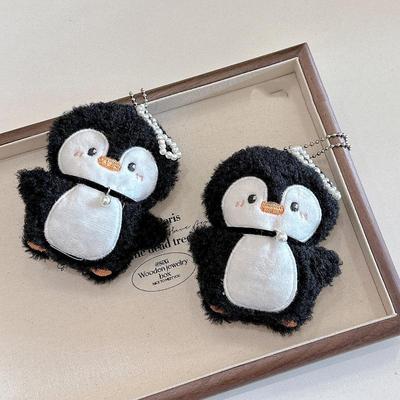 1pc Cute Cartoon Penguin Plush Keychain Couple Small Pendant Bag Charm Doll Student Gift For Girls