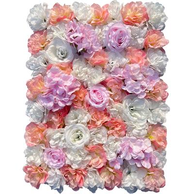 Romantická umělá růže květinový nástěnný panel Dekor Pozadí DIY Svatební párty Událost Narozeniny Rozvržení scény 40*60cm