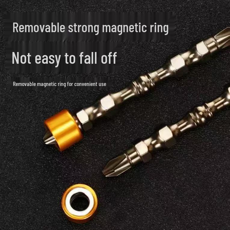High-Precision Anti-slip Phillips Screwdriver Bits - Strong Magnetic Alloy Steel, High Hardness Concentric Shaft.