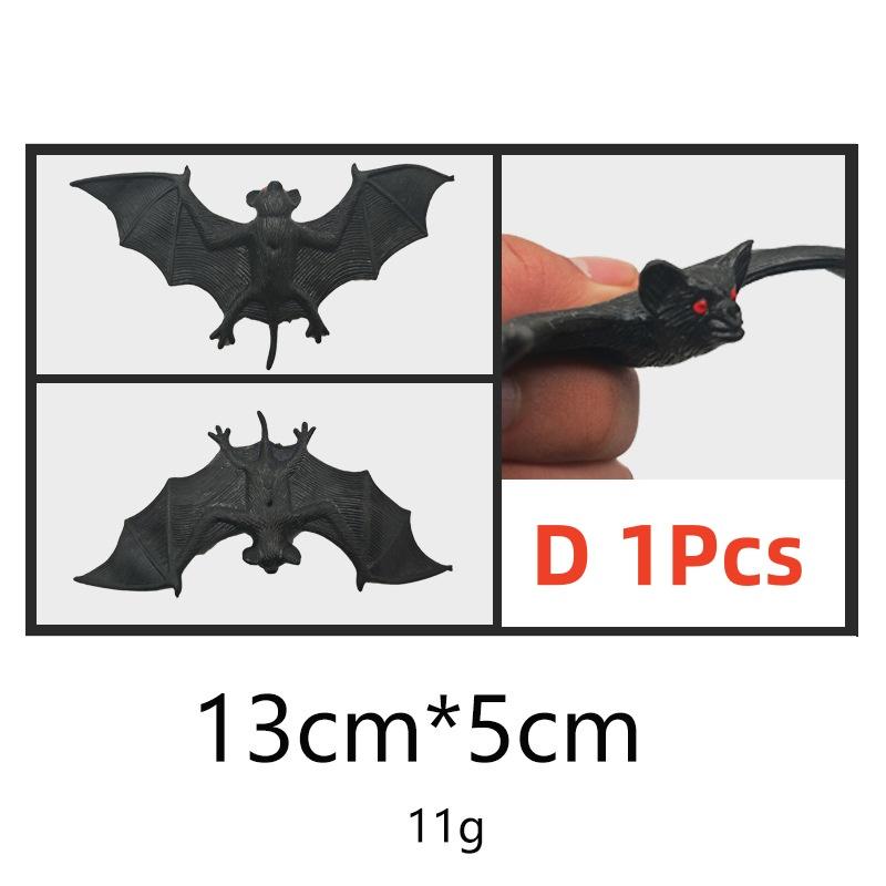 

Simulation Bat Tpr Plush Rubber Halloween Prank Animal Model Scary Pendant Rubber Bat Venue Decoration Props April Fool S Toys