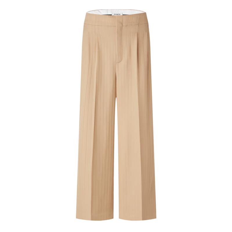 

PORTS Женские осенние брюки прямого кроя из 100% шерсти светло-карри XS