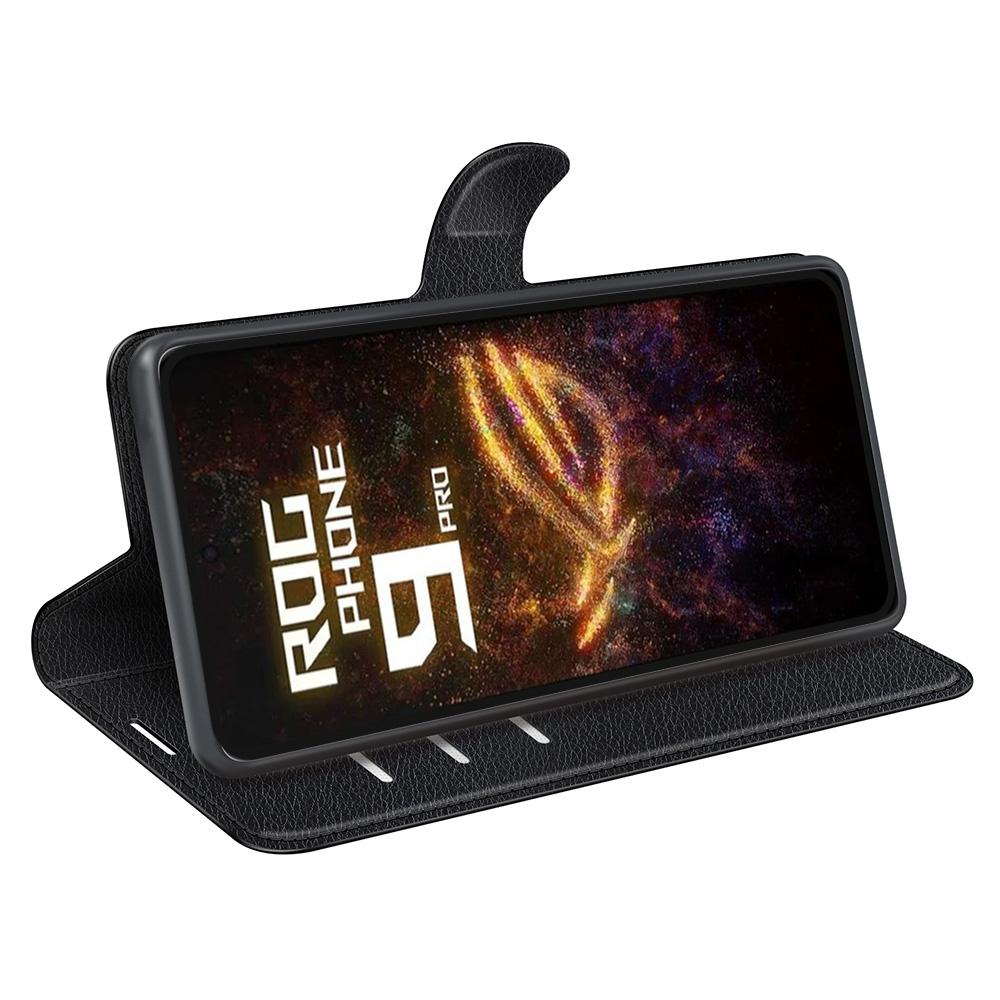For Asus ROG Phone 9 Pro 5G Case Litchi Texture Shockproof Leather Wallet Phone Cover