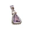 Natural Pink Amethyst Gemstone 925 Solid Sterling Silver Jewelry Pendant 1" P8u02