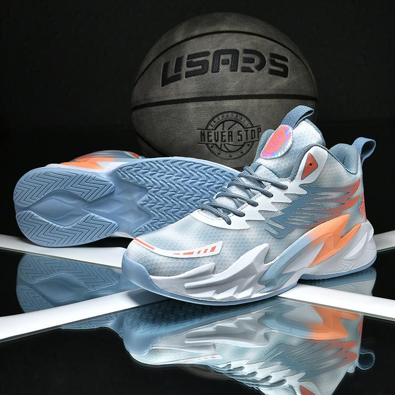 Neue Herbst atmungsaktive Basketballschuhe Paar Student Jugend Professionelles Spiel Echter Kampf Leichte High-Top Sportschuhe
