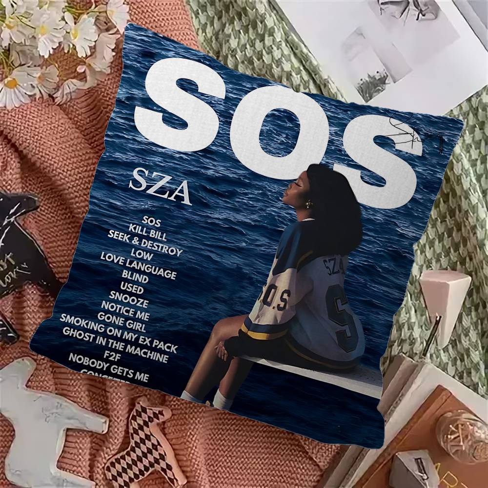 Popular Singer S-Sza Cushion Cover Decorative Pillow Sofa Home Decor Case Pillow Cases 12x12Inch