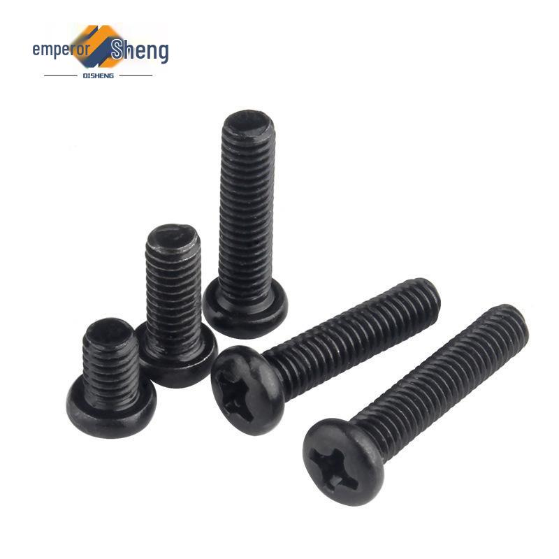 PM Black Cross Pan Head Thread Cutting Screws - Sizes M1.6 To M6