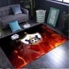 1PC rug Dynamic Qarabag Crest Design Carpet, Chair Rug,Area Rug for Office Bedroom living rooms bedroom, Doormat decor Christmas fan gifts