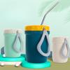Student Insulated Double-layer Breakfast Cup - Microwaveable Water Cup - Oatmeal Cup - Milk Cup - Soup Cup - with Lid