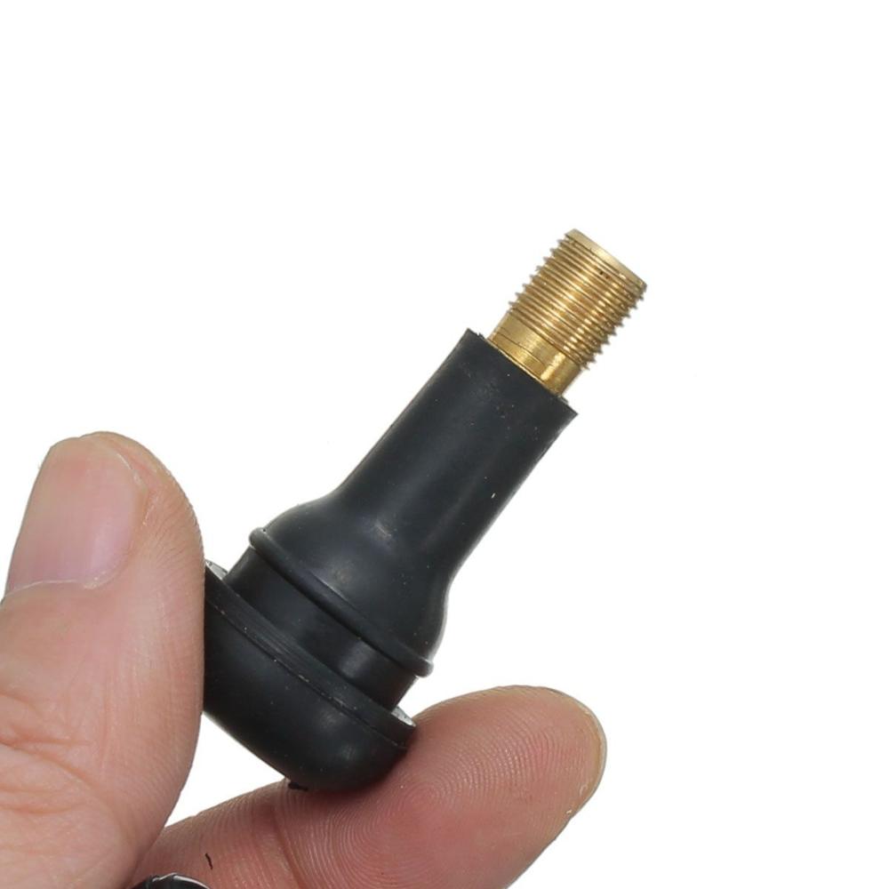 4Pcs TR413 Car Wheel Valve Stem Brass Snap-In Tire Auto Passenger Tyre Short Black Rubber Most Popular Valve