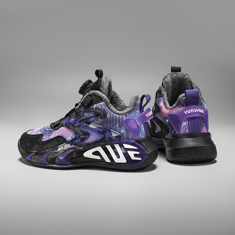 Trend and fashion children's sports cotton shoes, sports shoes, girls' shoes, autumn and winter models, leather surface warmth, cotton, medium and ol