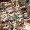 Snow Realm Poems: Winter Scenery White Ink Sticker Pack, 6 Designs
