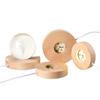 USB Oak Crystal Night Light with Glowing Base