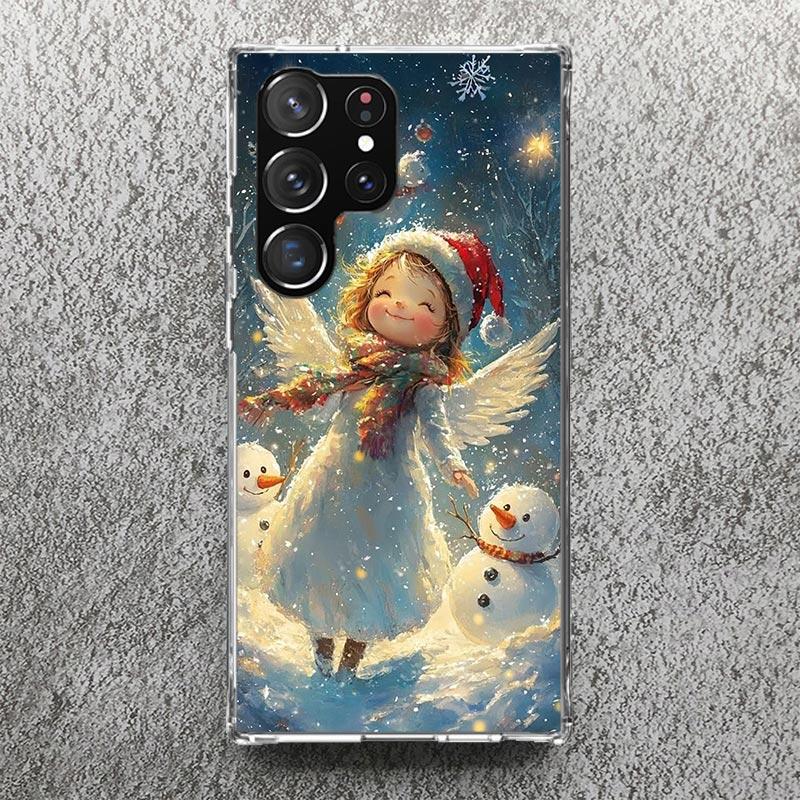 

Cute Elf Angel Girls Print Soft Case for Samsung Galaxy S25 Edge S24 S23 S22 Ultra S21 Plus S20 FE Phone Shell S10 + Pattern Cov Samsung S21 FE