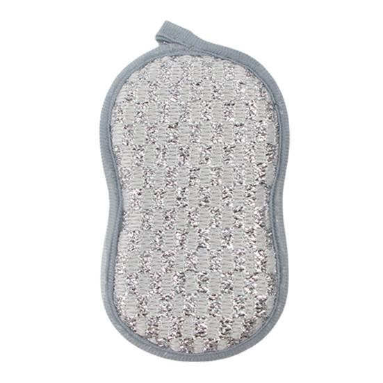 5Pcs Cleaning Rags with Hanging Hole Design Double-Sided Silver Wire Water-Washed Reusable Household Cleaning