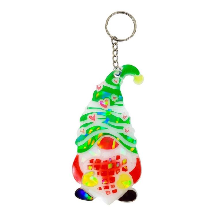 Holographic Resin Molds Christmas Gnome Silicone Molds Resin Pendant Molds