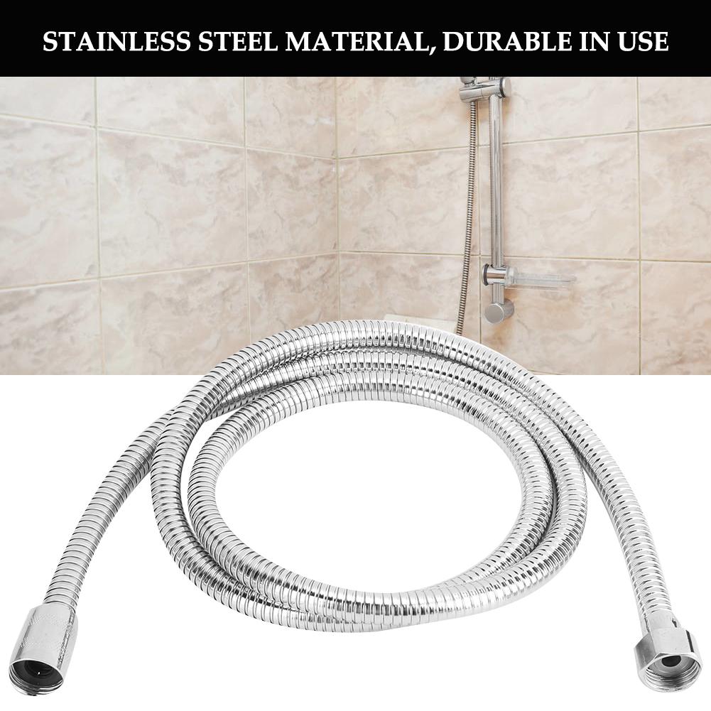 1.5m G1 2in Thread Stainless Steel Shower Hose Household Bathroom Showering Accessories