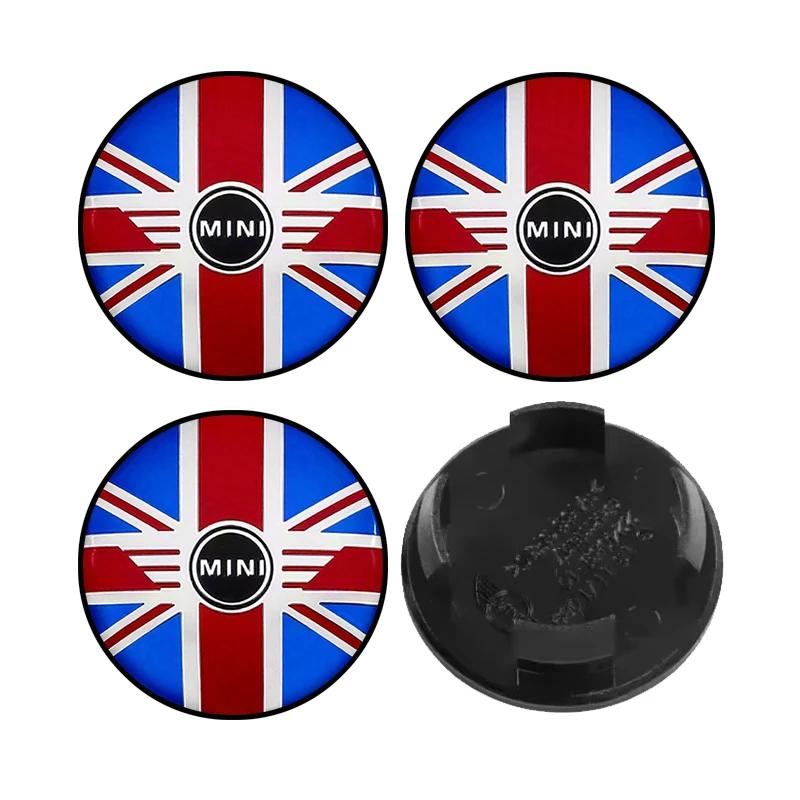 4 ks 54MM 56MM Krytky středového otvoru kola auta Odznaky Příslušenství Pro BMW MINI Cooper S Works JCW R55 R56 R50 R53 R60 R61 F54 F55 F56