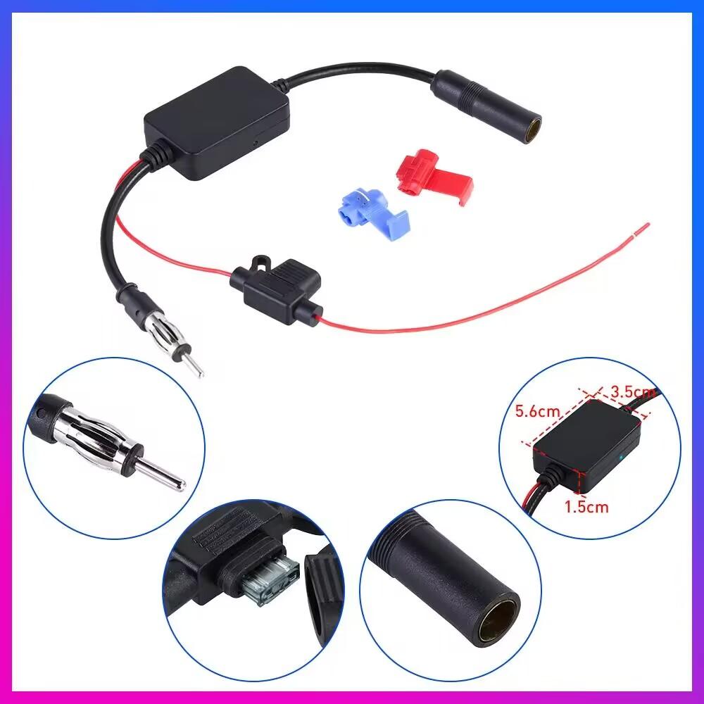 Universal Auto Auto Radio FM Antenne Signal Booster Verstärker für Marine Auto Fahrzeug Boot RV 12V Signal Antenne Verbessern