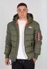 Demi-season Jacket Alpha Industries Hooded Puffer Fd Green (118113-257)
