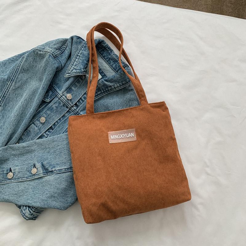 Trendy Canvas Tote Bag For Women 2023 Fashionable And Simple Large Capacity Shoulder Bag