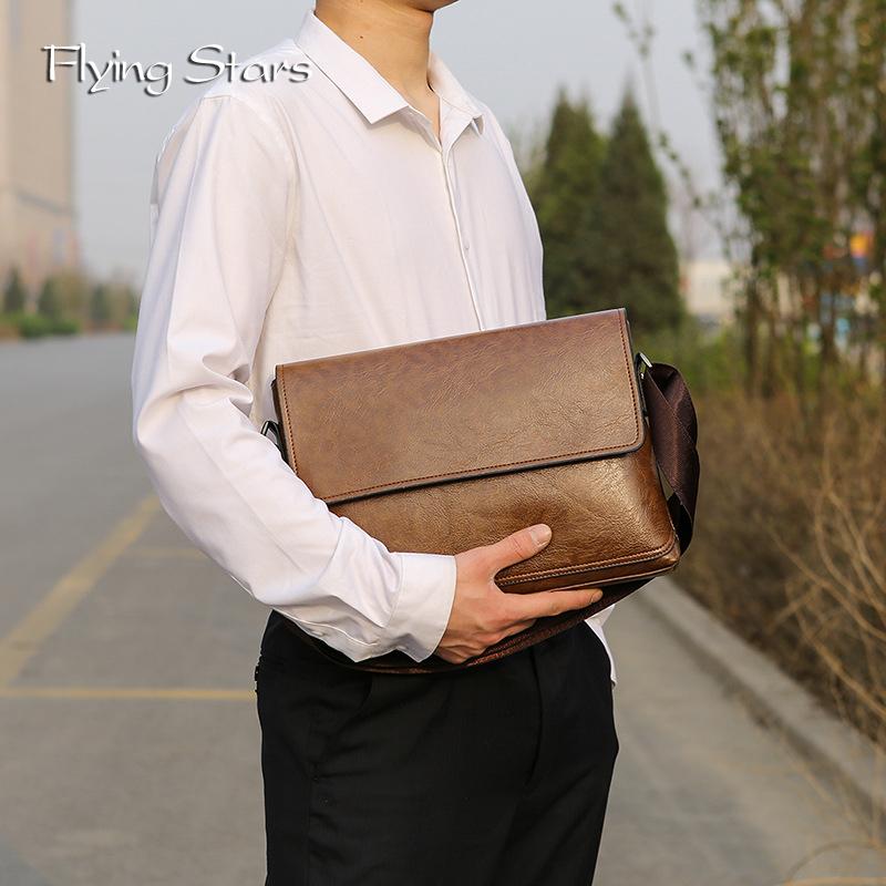 Herren Lederschultertasche Lässige Aktentasche Herren Reise Diagonal Crossbody Tasche Business Handtasche Neueste fähige Boy Geldbörse
