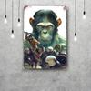 planet of the apes movie Vintage Metal Tin Signs Posters Decor Retro Metal Plaque Wall Art Decor for Garage Bar