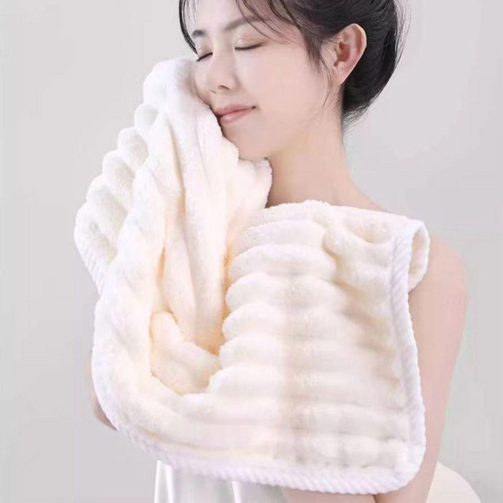 Thickened Face Towel Coral Fleece Absorbent Towel New Hand-Wiping Towel  Home Office