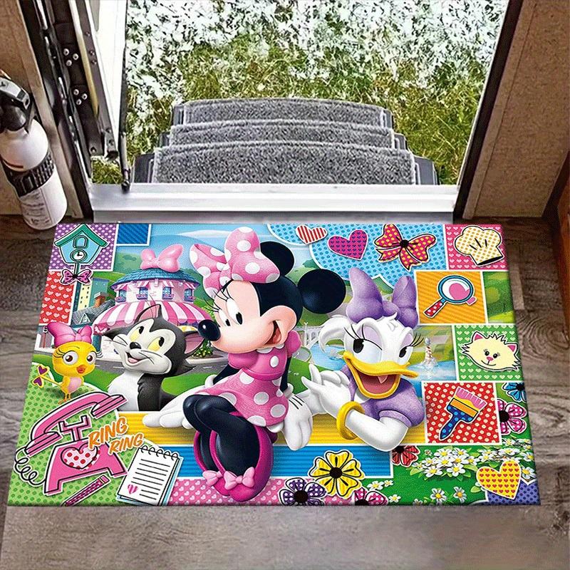 

1pc Minnie and Daisy Rug Anti Slip, Non Shedding, Ideal for Living, Bedroom & Laundry Handcrafted Home Decor 60cm by 90cm
