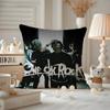 ONE OKBand OONE OK RROCK Cushion Cover Antidustmite Pillowcase Invisible zipper silky short plush Sofa cushion cover