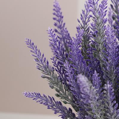 Mākslīgais zieds Zīda Purpursarkans Lavandas Mājas Āra Dārza Dekorācija Pušķis Viltots Kāzu Ziemassvētku Dienas Ballītes Aksesuāri